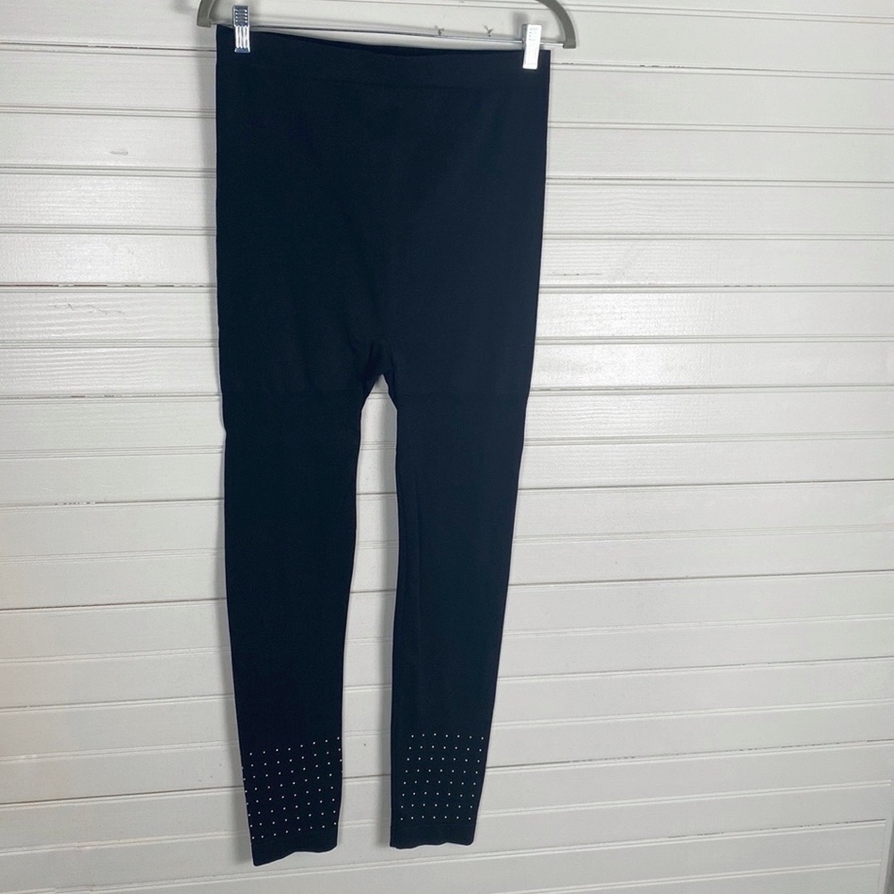 Lane Bryant Black Tights With Studded Detail Size E/F